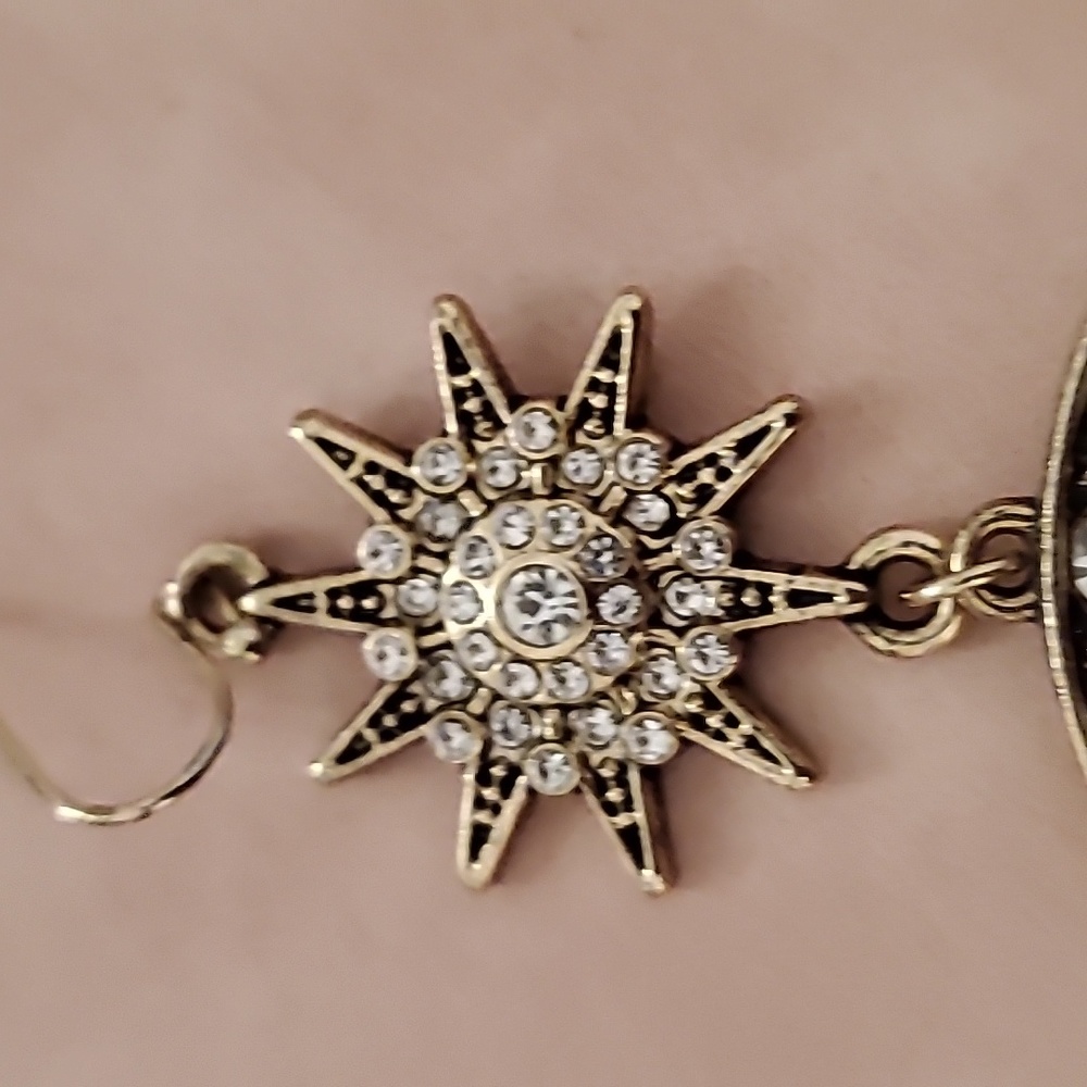 Star & Moon boho inspired earings. - Picture 2 of 4
